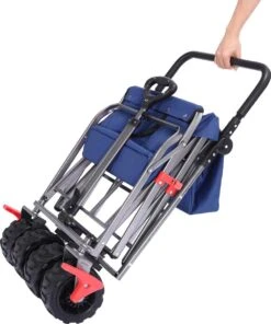 AREBOS Handkar | Transportwagen | Apparatuurwagen | Opvouwbaar | Duwstang| Blauw -Intex Deals Winkel 1001x1200 2