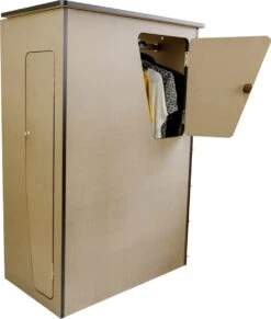 Camper Keuken MDF - Linkerkant EU - Inclusief Kledingstang + Wijnrek - Onbewerkt - Inbouw Kasten Inrichting Kampeerauto Caravan -Intex Deals Winkel 1017x1200