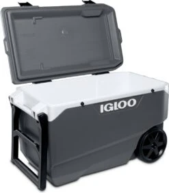 Igloo Latitude 90 Roller - Grote Koelbox Op Wielen - 85 Liter - Grijs -Intex Deals Winkel 1051x1200 1