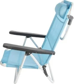 Bo-Camp Beach Chair - Monaco - Aluminium - Blauw -Intex Deals Winkel 1057x1200
