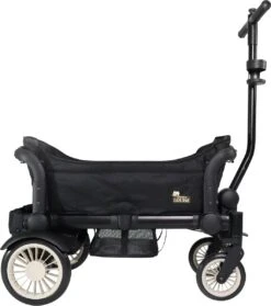 Deryan Luxe Sandy Bolderkar - Duo Buggy - Tandem Buggy - Opvouwbaar - Inklapbare Bolderwagen - Duo Kinderwagen - Zwart -Intex Deals Winkel 1061x1200 1