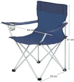 Set Van 2 Opvouwbare Campingstoelen, Klapstoelen Voor Buiten, Comfortabel, Met Armleuningen En Bekerhouders, Stabiel Frame, Draagvermogen 120 Kg - Blauw -Intex Deals Winkel 1078x1200 1