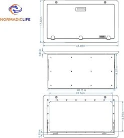 Merkloos NormadicLife® - Outdoor – Opklapbare Tafel - Eettafel – Tafel Voor Buitenkeuken - Caravan – Camper – Picknicktafel - Ingebouwd Ledlicht – Wit 11 Merkloos NormadicLife® - Outdoor – Opklapbare Tafel - Eettafel – Tafel Voor Buitenkeuken - Caravan – Camper – Picknicktafel - Ingebouwd Ledlicht – Wit -Intex Deals Winkel 1081x1200