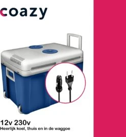 Koelbox Met Wielen Voor Auto & Camping Warm En Koud 40L - Frigobox Elektrisch 12v 230 Volt - MiniBar - Mini Koelkast | Verkoelt En Verwarmt | Eco-modus - Minibar - Mini Koelkast -Intex Deals Winkel 1112x1200