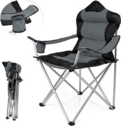 Sens Design Campingstoel - Kampeerstoel - Opvouwbaar - Grijs -Intex Deals Winkel 1160x1200