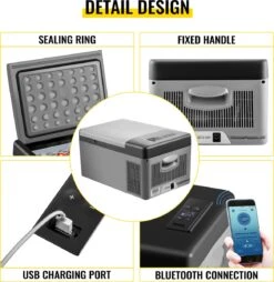 VEVOR - Coolbox - Koelbox 15L - Elektrische Coolbox - Draagbare Mini Koelkast - Draagbare Auto Vriezer 12/24Volt -Intex Deals Winkel 1167x1200 2