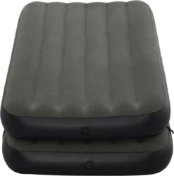 Bestway 3-in-1 Luchtbed - Connect - Zwart - 188x99cm - PVC/Polyester - Single, Double Single En Twin Opblaasbed - Tritech Materiaal - I-Beam Constructie -Intex Deals Winkel 1187x1200