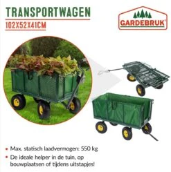Gardebruk Bolderkar Binnenzeil - Belastbaar Tot 550 Kg – Groen -Intex Deals Winkel 1188x1200 9