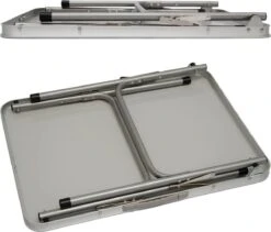 Alu Campingtafel 70x55cm - Inklapbbar Kampeertafel - Picknicktafel Licht Vouwtafel Klaptafel Grijs -Intex Deals Winkel 1200x1024