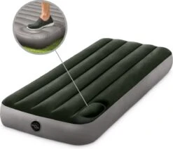Intex Luchtbed - 1-Persoons - 76 X 191 X 25 Cm - Groen - Met Ingebouwde Voetpomp + Hoeslaken Wit + Reparatieset -Intex Deals Winkel 1200x1032 2