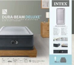 Intex Luchtbed - 1-Persoons - 99 X 191 X 46 Cm - Grijs - Met Ingebouwde Pomp, Hoeslaken Wit En Reparatieset -Intex Deals Winkel 1200x1054 4