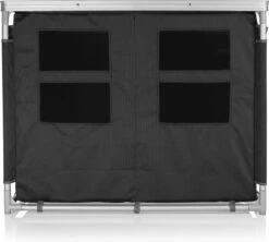 Campart Campingkeuken KI-0734 - Campingkast Groot - 4 Verstelbare Poten - Opvouwbaar En Lichtgewicht - Inclusief Opbergtas - Grijs -Intex Deals Winkel 1200x1077