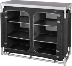 Campart Campingkeuken KI-0734 - Campingkast Groot - 4 Verstelbare Poten - Opvouwbaar En Lichtgewicht - Inclusief Opbergtas - Grijs -Intex Deals Winkel 1200x1105 2