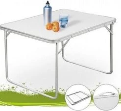 Merkloos Aluminium Inklapbare Tuintafel - Campingtafel - 80x60x68 Cm -Intex Deals Winkel 1200x1105