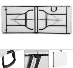 Casaria Tuintafel Opvouwbaar – Met Draaggreep 220x70 Cm – Wit -Intex Deals Winkel 1200x1121 1