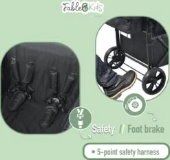 FableKids LEO X4Lite Opvouwbare Handkar Met Dak Onyx Zwart -Intex Deals Winkel 1200x1134 5