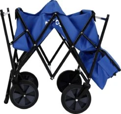 AREBOS Handwagen Vouwbare Dak Handwagen Vouwbare Trolley Uitrustingswagen Blauw -Intex Deals Winkel 1200x1134 6