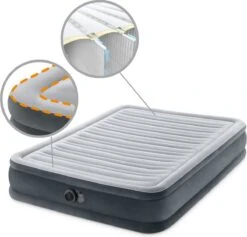 Intex Luchtbed - Twijfelaar - 137 X 191 X 33 Cm - Grijs - Met Ingebouwde Pomp, Hoeslaken Antraciet En Reparatieset 17 Intex Luchtbed - Twijfelaar - 137 X 191 X 33 Cm - Grijs - Met Ingebouwde Pomp, Hoeslaken Antraciet En Reparatieset -Intex Deals Winkel 1200x1152