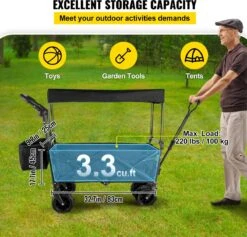 LOUVAINS® Bolderkar Opvouwbaar - Bolderkar - Bolderwagen - Bolderkar Kinderenvervoer - Bolderkar Opvouwbaar Met Massieve - Bolderkar Opvouwbaar Luchtbanden - Bolderkar Opvouwbaar Met Duwstang -Intex Deals Winkel 1200x1153 4