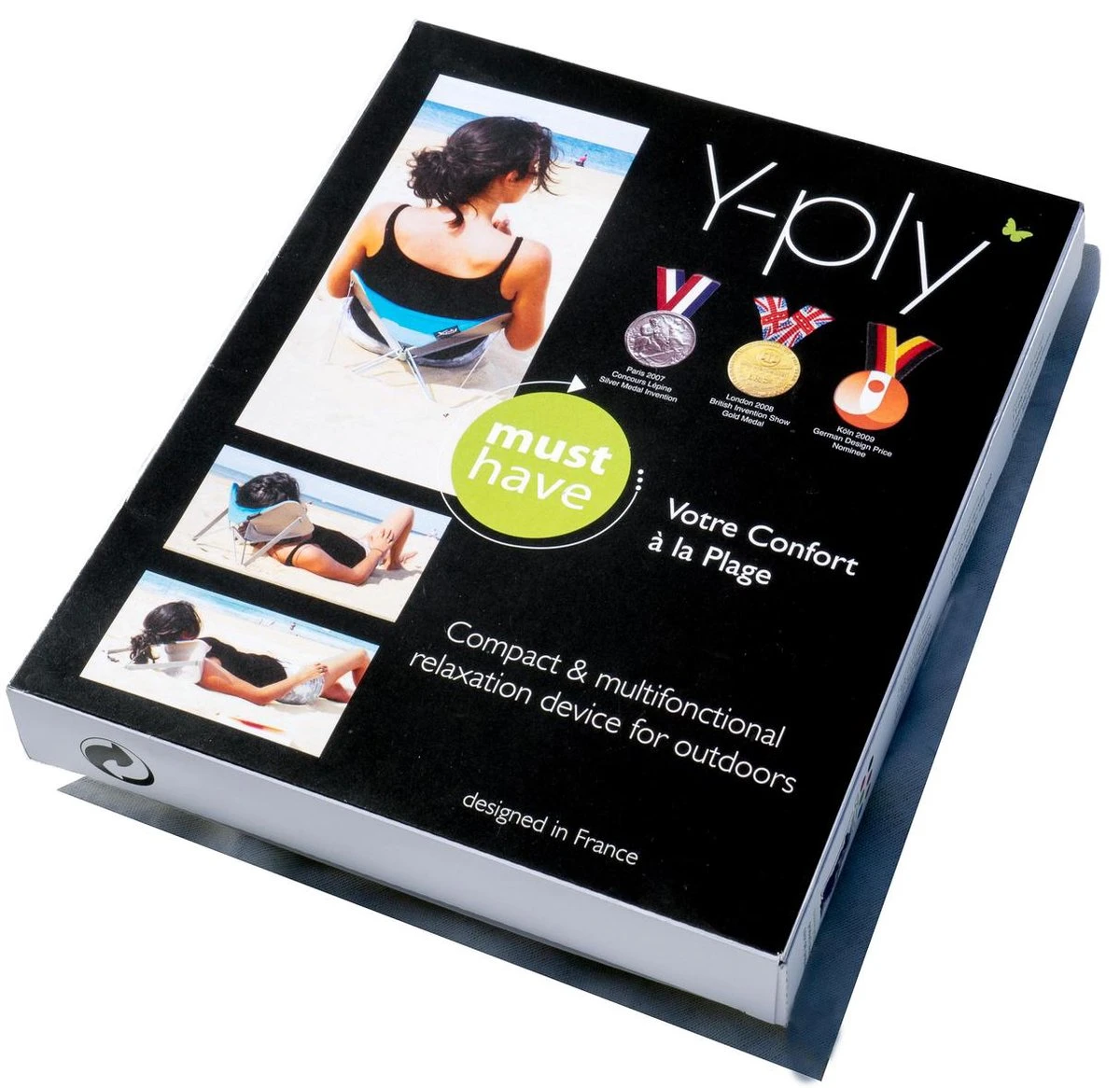 Y-ply Ruggensteuntje - Strandstoel - Opvouwbaar - Rood 6 Y-ply Ruggensteuntje - Strandstoel - Opvouwbaar - Rood - Afbeelding 6