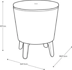 Keter Cool Bar - 3-in-1 - 49.5x49.5x84.5 Cm - Blauw -Intex Deals Winkel 1200x1169 1