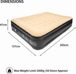 Merkloos Avenli 88030 Hoog Verhoogd Gevlokt Luchtbed | Queensize | Ingebouwde Pompen | Snelle En Gemakkelijke Inflatie 10 Merkloos Avenli 88030 Hoog Verhoogd Gevlokt Luchtbed | Queensize | Ingebouwde Pompen | Snelle En Gemakkelijke Inflatie -Intex Deals Winkel 1200x1173