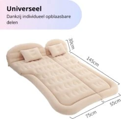 Opblaasbaar Auto Matras - Auto Luchtbed Grijs - Achterbank En Achterbak - Tweepersoons 3-in-1 Universeel Automatras - Inclusief Elektrische Pomp En Accessoires - Kampeer Luchtbed Voor Reizen -Intex Deals Winkel 1200x1180 3
