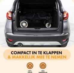 Deryan Luxe Sandy Bolderkar - Duo Buggy - Tandem Buggy - Opvouwbaar - Inklapbare Bolderwagen - Duo Kinderwagen - Zwart -Intex Deals Winkel 1200x1182 6