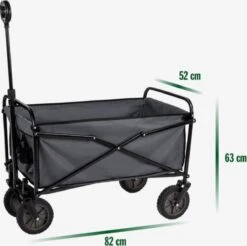 Hoogwaardige Bolderkar Opvouwbaar - Antraciet - Kinderen - Baby - Opslagkar - Bolderwagen - Tuinkar - Bolderkarren -Intex Deals Winkel 1200x1197 10