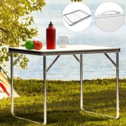 Merkloos Aluminium Inklapbare Tuintafel - Campingtafel - 80x60x68 Cm -Intex Deals Winkel 1200x1200 113