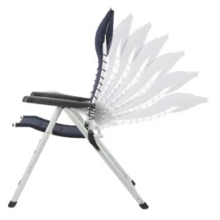 Campart Campingstoel CH-0592 - Opvouwbaar Met Hoofdsteun - 7 Verstelbare Standen - Lichtgewicht - Blauw -Intex Deals Winkel 1200x1200 170