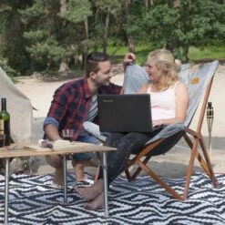 Bo-Camp - Urban Outdoor - Relaxstoel - Bloomsbury - L - Oxford Polyester - Grijs -Intex Deals Winkel 1200x1200 177