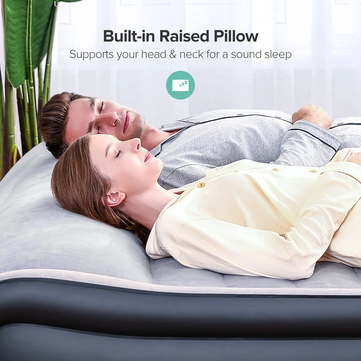 Sable Luxe Queen Size 2 Persoons Luchtmatras Met Ingebouwd Kussen, Opblaasbaar Luchtbed Met Ingebouwde Elektrische Pomp Voor Kamperen, Reizen Of Overnachtende Gasten Of Festival 7 Sable Luxe Queen Size 2 Persoons Luchtmatras Met Ingebouwd Kussen, Opblaasbaar Luchtbed Met Ingebouwde Elektrische Pomp Voor Kamperen, Reizen Of Overnachtende Gasten Of Festival - Afbeelding 7