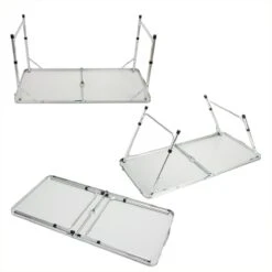 Casaria Campingtafel – Inklapbaar Verstelbaar - 120x60x70 Cm Grijs -Intex Deals Winkel 1200x1200 41