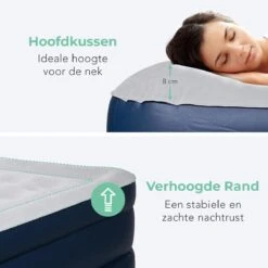 LifeGoods Luchtbed - 1 Persoons - Met Ingebouwde Pomp - Incl. Draagtas En Reparatiekit -Intex Deals Winkel 1200x1200 431