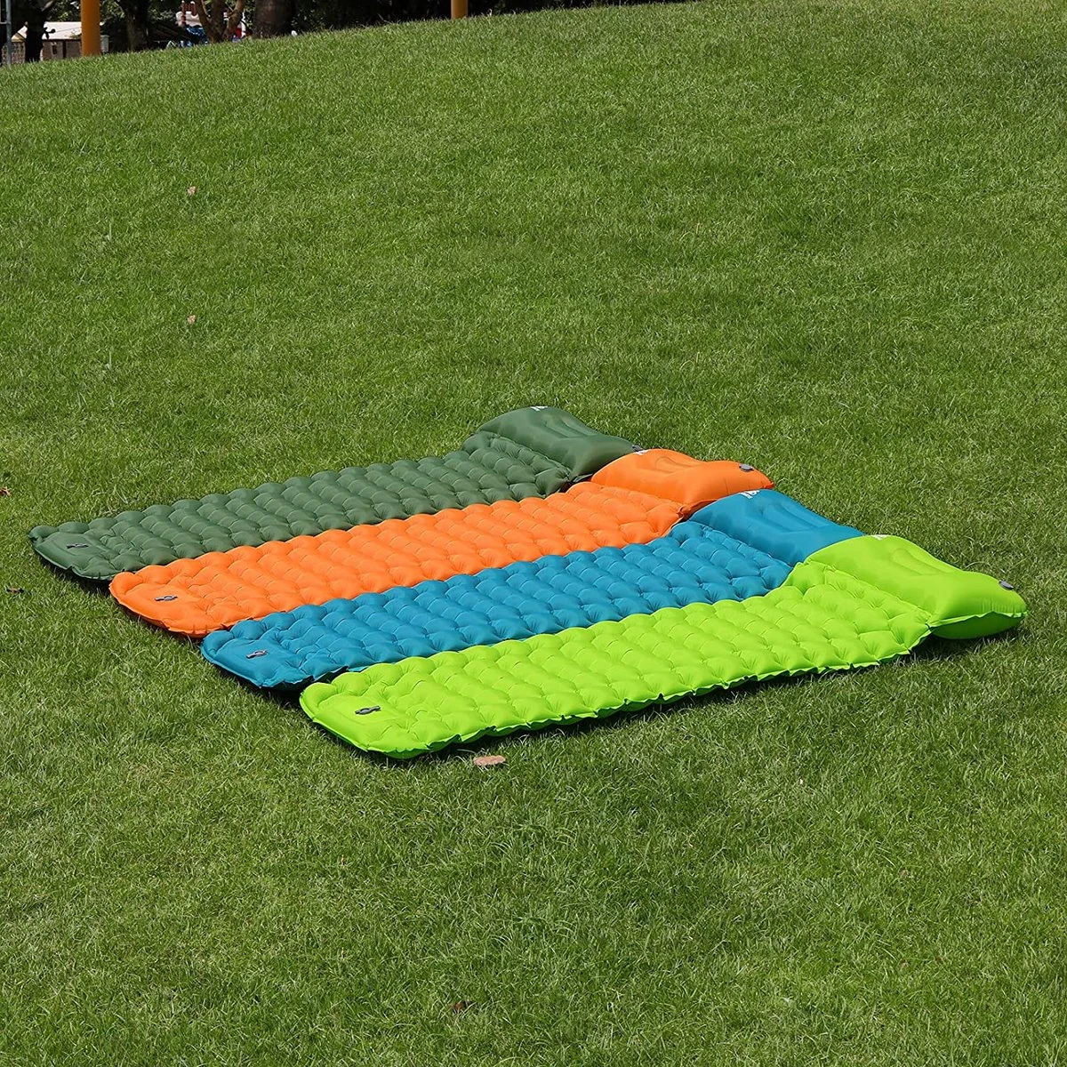 LVNRIDS Isomat, Zelfopblazend, Ultralicht, Luchtmatras, Camping, Zelfopblaasbaar, Opblaasbaar Matras, 3,9 Inch Dik, Met Voetperspomp En Kussen, Voor Camping, Reizen, Outdoor, Wandelen, Strand, Oranje 7 LVNRIDS Isomat, Zelfopblazend, Ultralicht, Luchtmatras, Camping, Zelfopblaasbaar, Opblaasbaar Matras, 3,9 Inch Dik, Met Voetperspomp En Kussen, Voor Camping, Reizen, Outdoor, Wandelen, Strand, Oranje - Afbeelding 7