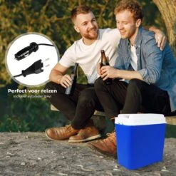 Niceey Thermo Elektrische Koelbox - 24 Liter - Koelbox Elektrisch 12v 230 Volt - Coolbox - Koelt & Verwarmt - Blauw -Intex Deals Winkel 1200x1200 603
