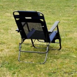 Ligstoel 155x60cm - Opvouwbaar Campingstoel Ligbed Strandstoel Tuinstoel Vouwligstoel Blauw -Intex Deals Winkel 1200x1200 72