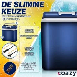 Coazy Koelbox 24L Elektrisch 12v 230 Volt - Met ECO Modus Voor Auto & Camping - Elektrische Frigobox Klein - Verkoelt En Verwarmt - Eco Modus - MiniBar - Electrische Mini Koelkast -Intex Deals Winkel 1200x1200 762