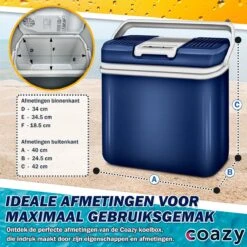Coazy Koelbox 24L Elektrisch 12v 230 Volt - Met ECO Modus Voor Auto & Camping - Elektrische Frigobox Klein - Verkoelt En Verwarmt - Eco Modus - MiniBar - Electrische Mini Koelkast -Intex Deals Winkel 1200x1200 764