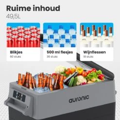 Auronic Elektrische Koelbox - 40.5L - Compressor - 12V En 240V - Grijs -Intex Deals Winkel 1200x1200 775