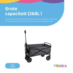 YUNICS® Bolderkar Opvouwbaar - Bolderwagen Met Stevig Harmonicaframe - Draaibare Wielen - 70KG Draagkracht - Groen -Intex Deals Winkel 1200x1200 796