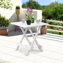 GENERIC Bijzettafel Adige Wit Kunststof 45x43x50cm -Intex Deals Winkel 1200x1200 84