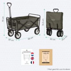 LifeGoods Bolderkar - Opvouwbaar - Draaibare Wielen - 2 Standen - 70KG Draagkracht - Groen 15 LifeGoods Bolderkar - Opvouwbaar - Draaibare Wielen - 2 Standen - 70KG Draagkracht - Groen -Intex Deals Winkel 1200x1200 850