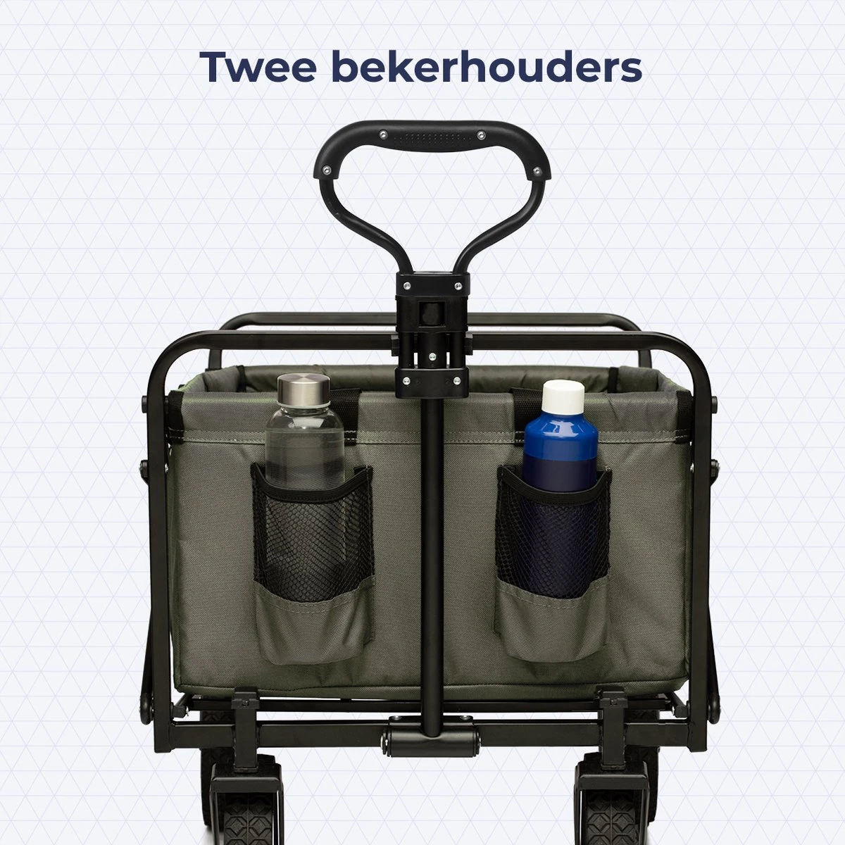 LifeGoods Bolderkar - Opvouwbaar - Draaibare Wielen - 2 Standen - 70KG Draagkracht - Groen 8 LifeGoods Bolderkar - Opvouwbaar - Draaibare Wielen - 2 Standen - 70KG Draagkracht - Groen - Afbeelding 8