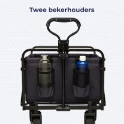 LifeGoods Bolderkar - Opvouwbaar - Draaibare Wielen - 2 Standen - 70KG Draagkracht - Zwart -Intex Deals Winkel 1200x1200 889