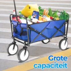 Merkloos Bolderkar - Bolderkar Opvouwbaar - Bolderwagen - Bolderwagen Opvouwbaar - Blauw -Intex Deals Winkel 1200x1200 952