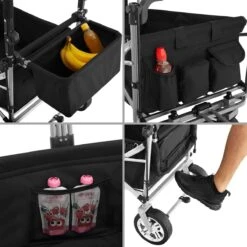 Tectake - Opvouwbare Bolderwagen Handkar Nico Zwart - 403549 -Intex Deals Winkel 1200x1200 965