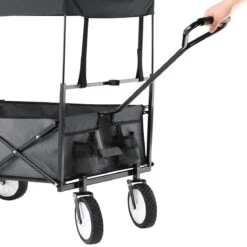 Monzana Bolderkar Opvouwbaar - 100 Liter - Met Afneembaar Dak Grijs -Intex Deals Winkel 1200x1200 992