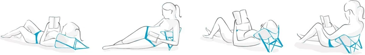 Y-ply Ruggensteuntje - Strandstoel - Opvouwbaar - Rood 7 Y-ply Ruggensteuntje - Strandstoel - Opvouwbaar - Rood - Afbeelding 7